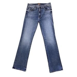 Mother Jeans The Insider Flood Playing Rough Denim Jeans Size 27 Blue
